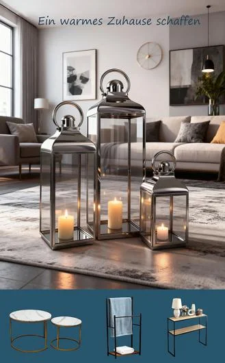 Lanterns Lamp Stainless Steel