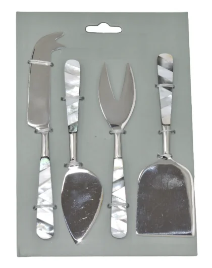 S4 Cheese Knives Set with Mother of Pearl