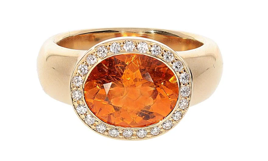 Mandarin Garnet Ring
