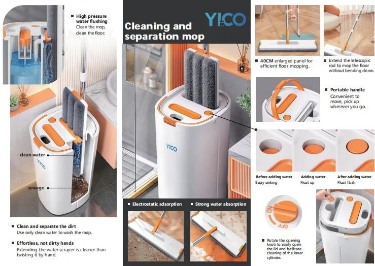 Clean and Dirty Separation Mop Bucket