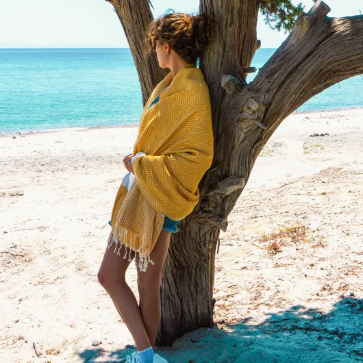 Samimi Cotton Hammam Towel Chic Shawl