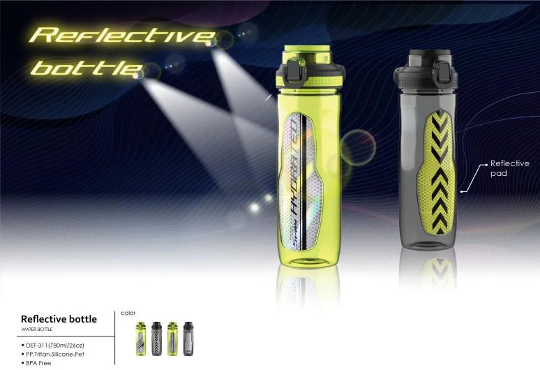 زجاجة ماء عاكسة خالية من BPA