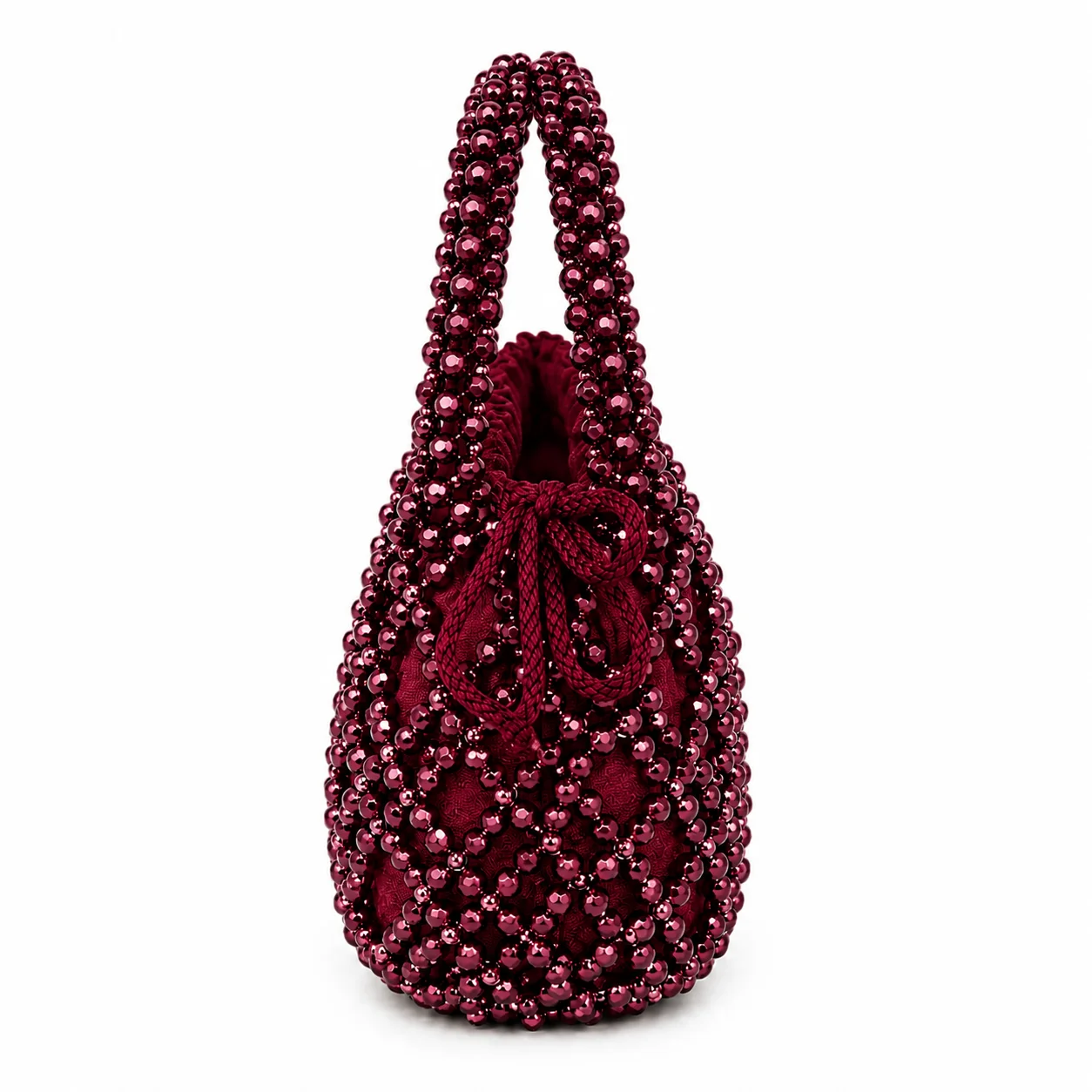 Budino Porpora Handmade Crystal Handbag