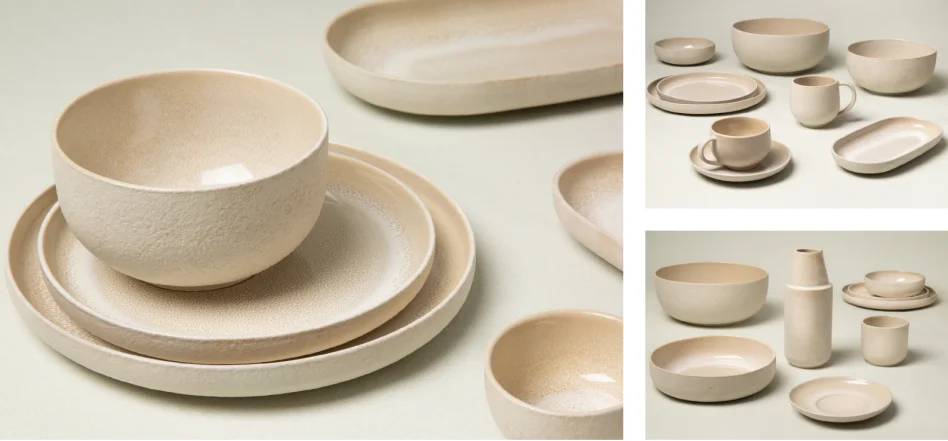 Arcada White Stoneware Dinnerware