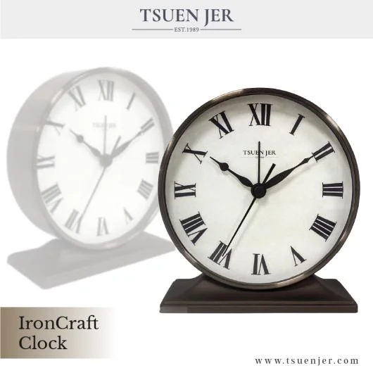 Tsuen Jer Iron Mocha Clock