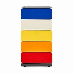 A4 Pivot Cabinet 5 Drawers Multicolor