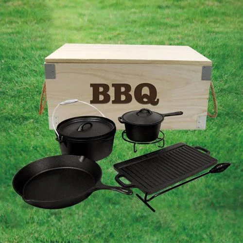 PC545 Preseasoned Cast Iron Camping Set