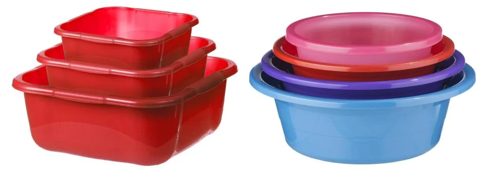 Bol en plastique recyclable de deux couleurs