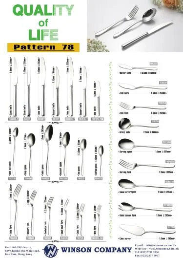 Winson Cutlery Pattern 78