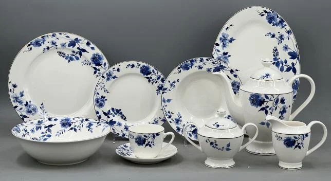 New Bone China 47pcs Dinner Set