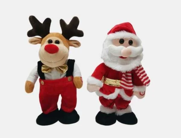Singing Dancing Santa and Reindeer