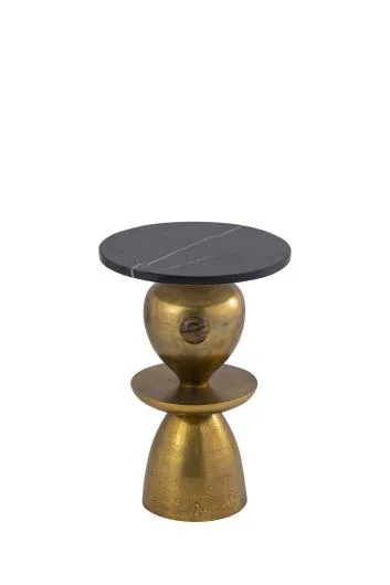 NSL Black Marble Side Table