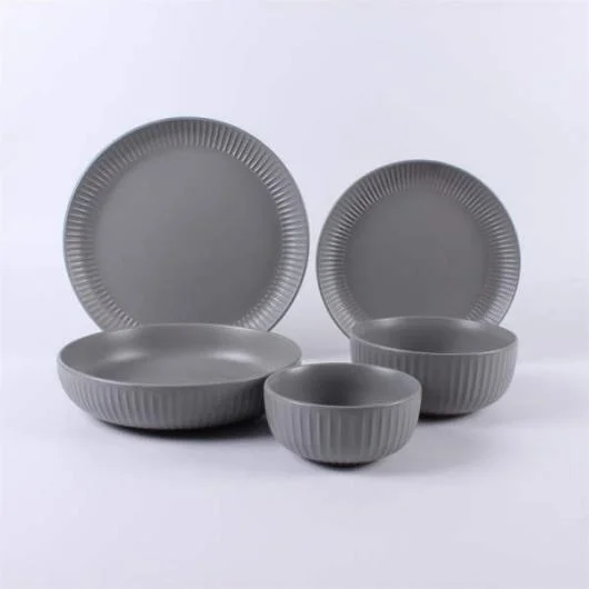 Stoneware 1 Tone Color Glaze Dinnerware