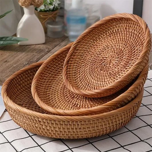 Set Keranjang Rattan 3 Buah