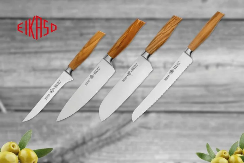 Forged Knives with Olive Wood Handle