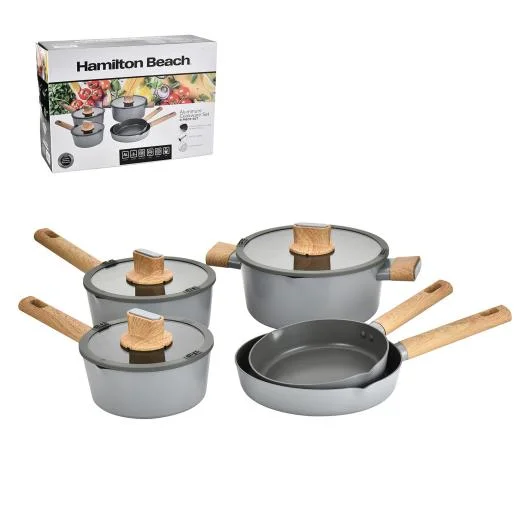 Hamilton Beach 8-Piece Induction Aluminum Cookware Set