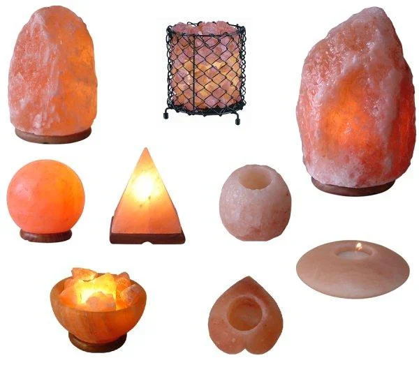Natural Rock Salt Lamps and Tea Lights