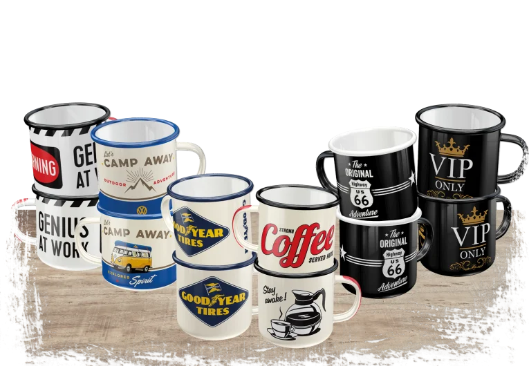 Mugs and Enamel Mugs