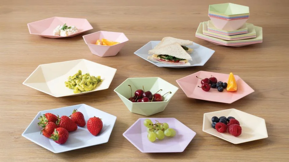 TerraShapes 3D-Molded Bamboo Bagasse Tableware