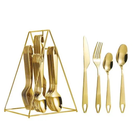 16/24pcs 18/0 Stainless Steel Flatware Set