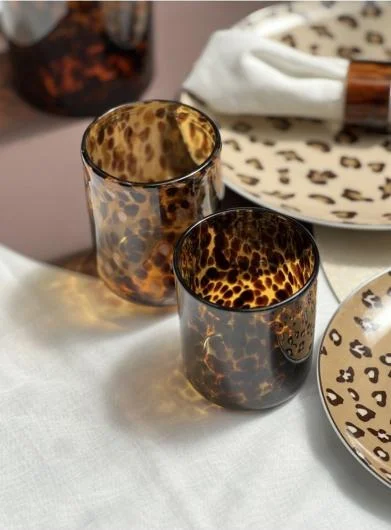 LEOLUXE Leopard Pattern Glassware