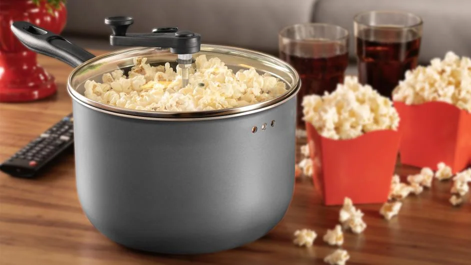 Original Popcorn Maker with Glass Lid
