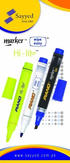 Permanent Highlighter and Whiteboard Markers
