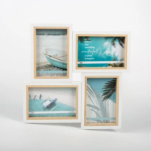 MDF Multi Photo Frame 4 Opening