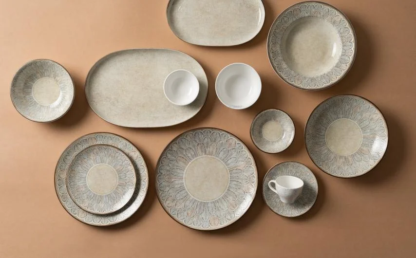 Aroma Reactive Glaze Porcelain Tableware Collection