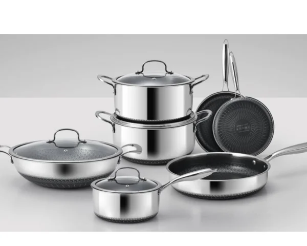 Tri-Ply Stainless Steel Non-Stick Cookware Set