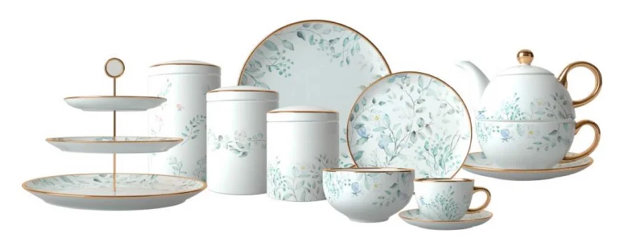 Floral Dinner Set with Tea Set