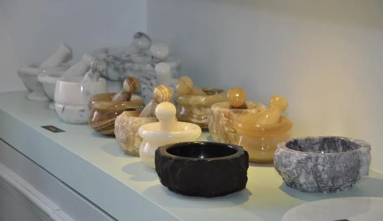Marble Mortar and Pestle