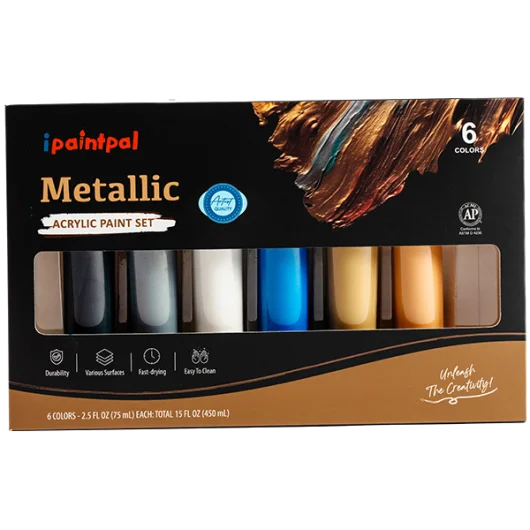 75ml Metallic Acrylic Paint