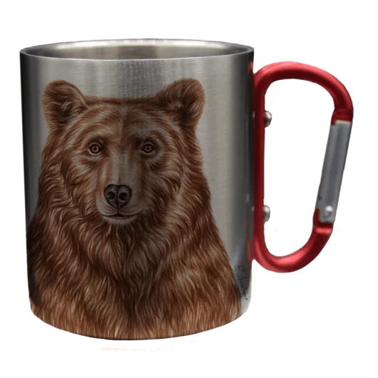 Bear Stainless Steel Cup with Carabiner