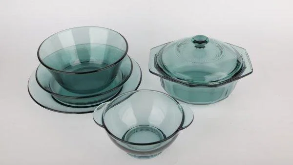 Colored Glass Dinner Set