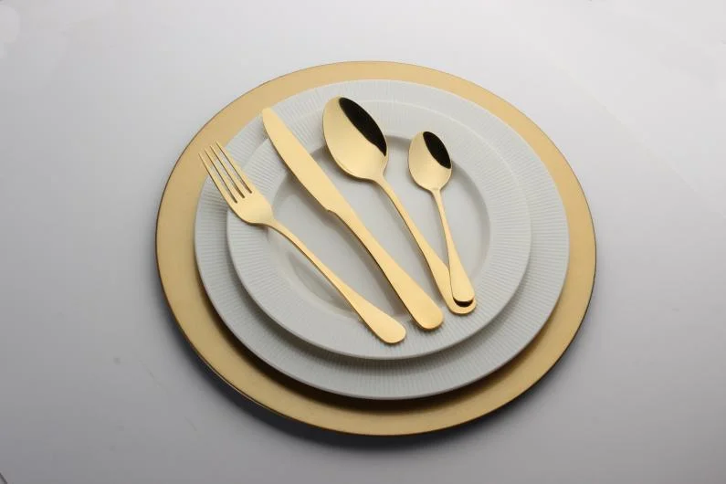 Gold Plated Classic Stainless Steel Cutlery Set