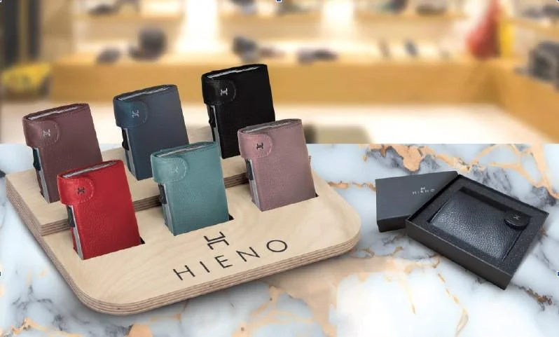 HIENO Snap-In Pemegang Kartu Kulit