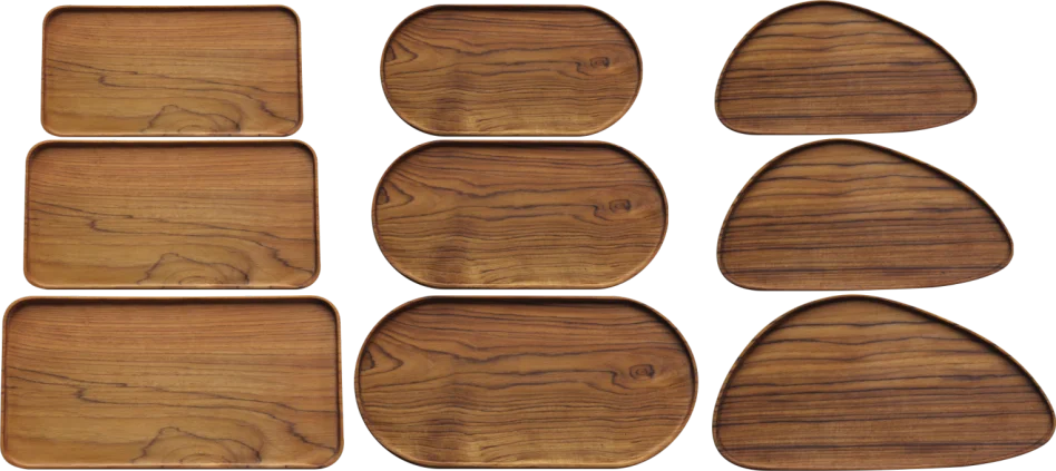 Plate Natural Sets Wood