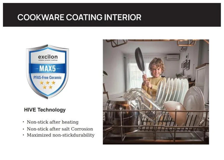 Excilon MAX 5 Ceramic Non-Stick Coating