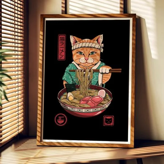 Decorative Art - Poster - Neko Ramen