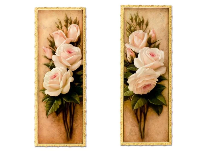 Igor Levashov Rose Flowers Gold Frame