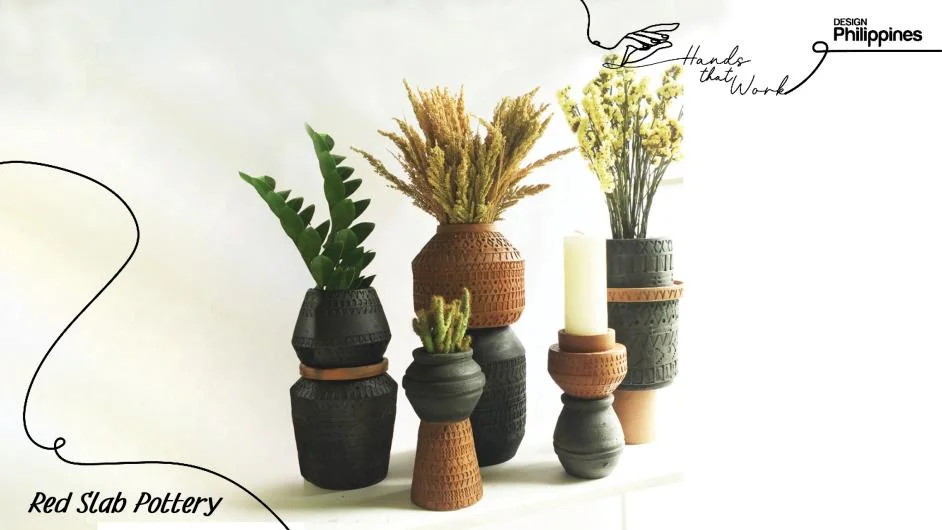 Carbonized Natural Terracotta Assembled Pieces