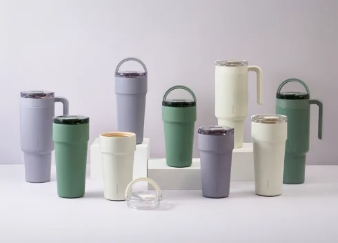 LocknLock Metro Cafe Ceramic Top Handle Tumbler
