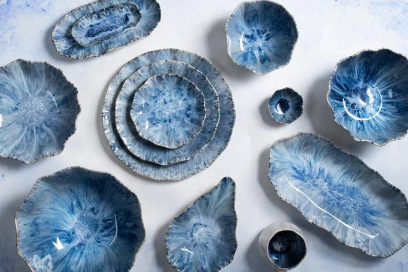 Marezia Blue Stoneware Dinnerware