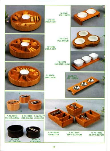 Bamboo Cookie Trays and Nut Boxes