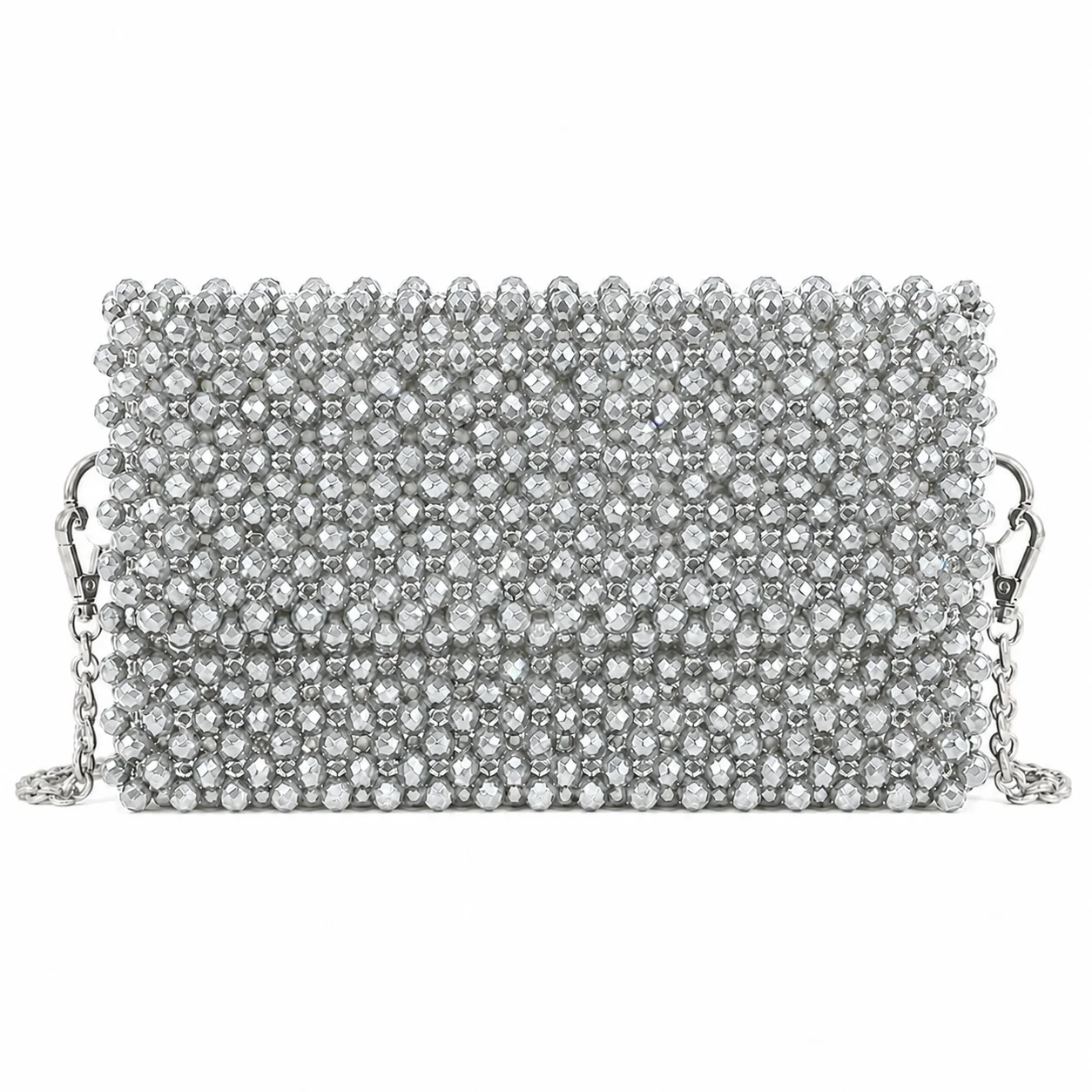 Glace Silvera Handmade Crystal Shoulder Bag