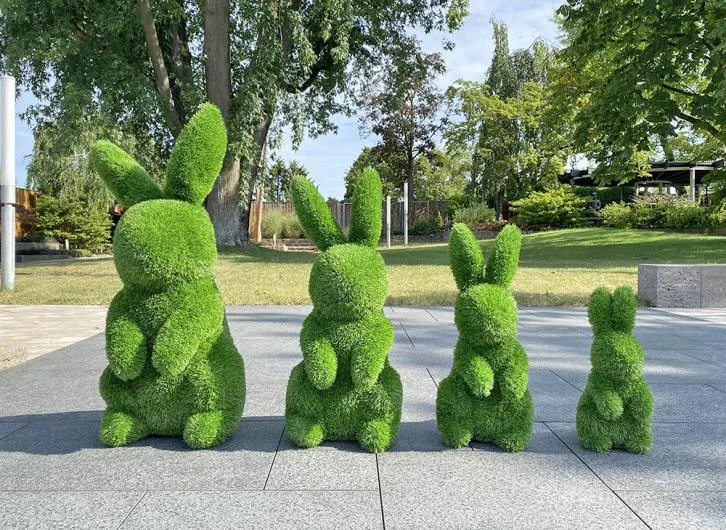 AniPlants Standing Rabbit Grass Figure