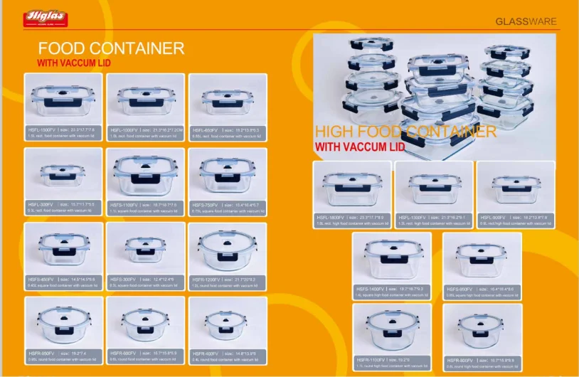 Food Container with Vacuum Lid