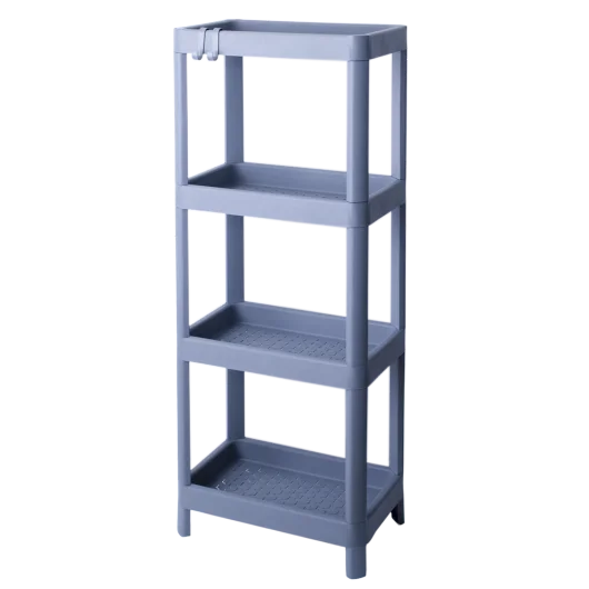 Rectangular Bathroom Shelf with Hooks