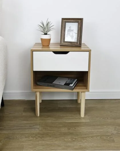 Bedside Table with Drawers